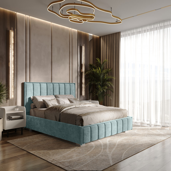 Кровать с подъемным механизмом Мирабель КР-16 (1,6м), Шарли бриз