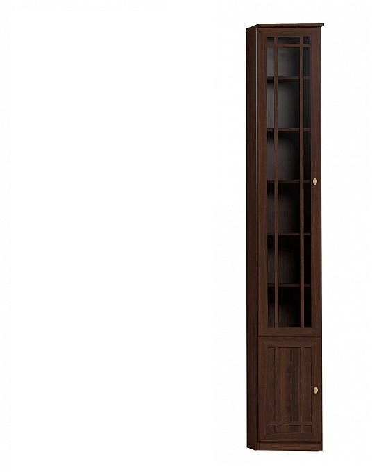 Шкаф книжный Шерлоск 34 левый, орех