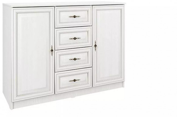 Габриэлла комод 06.65 Вудлайн кремовый/сандал белый