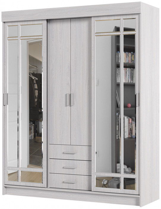 Андрей-1 шкаф-купе (1700*2100*580 мм) анкор/анкор
