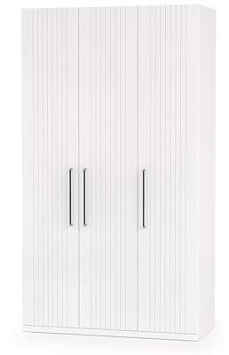 Валенсия Спальня 13.12 Шкаф комбинированный, ЛДСП белый шагрень/МДФ белый шагрень