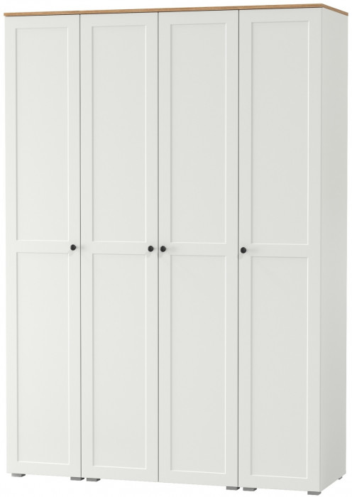 Остин Набор шкафов 02, белый шагрень/дуб крафт золотой