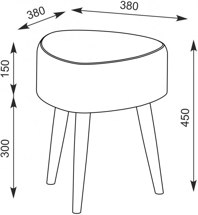 Афина Спальня 4-25901М1к.с. Трюмо + Банкетка 6-5134ТКбеж Ева, кашемир серый/ткань бежевая