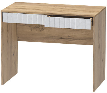 Столик туалетный "Иннэс-7", Крафт золотой/Бетон снежный