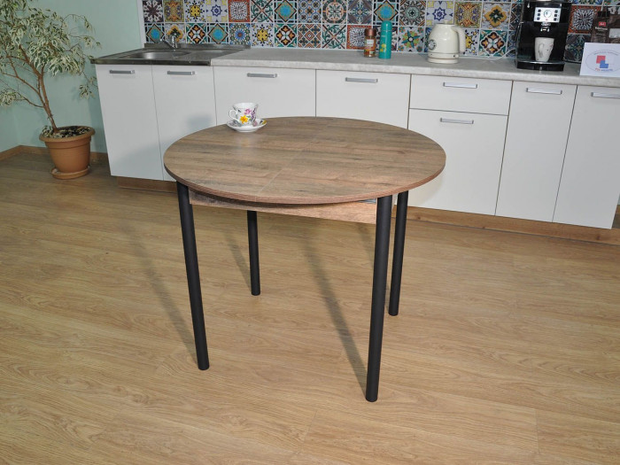 Обеденная группа Ника / Стул Х 4 шт. / Дуб Веллингтон/черный / бид 01