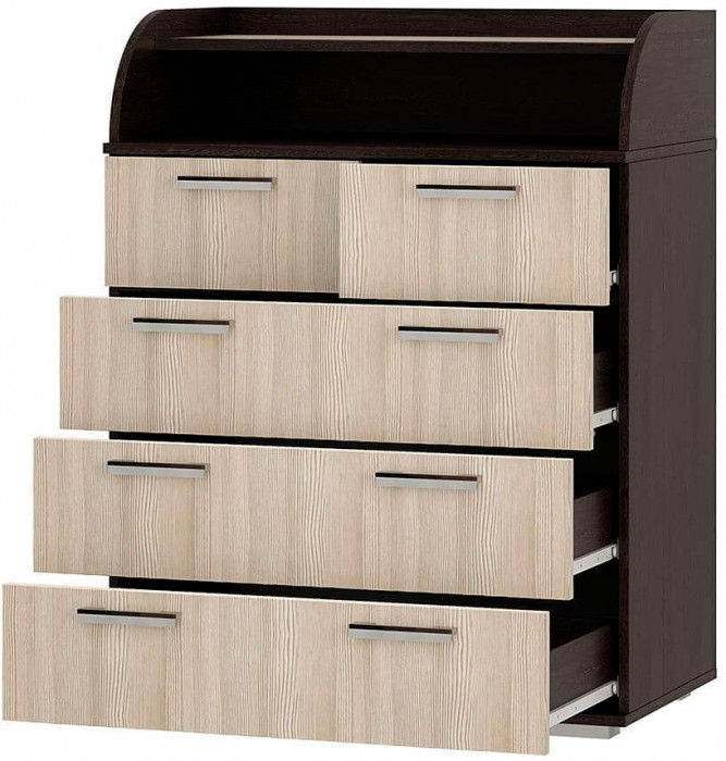 Комод "Стандарт №1" НЕВ (800х1020х460) венге/лоредо