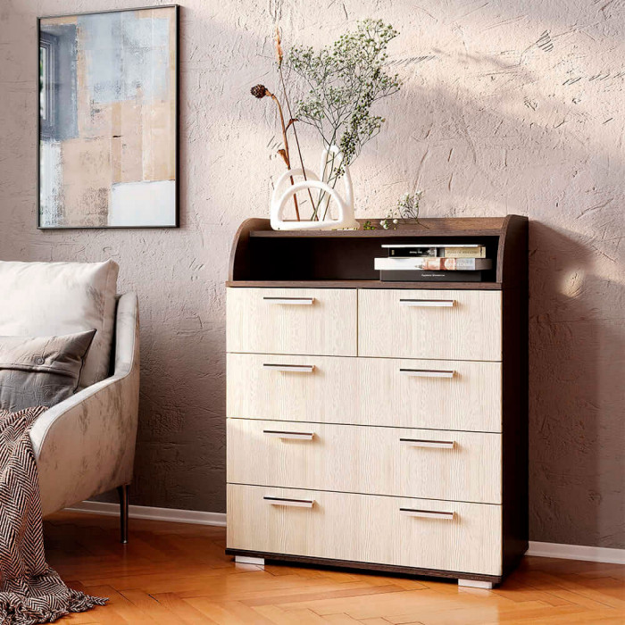 Комод "Стандарт №1" НЕВ (800х1020х460) венге/лоредо