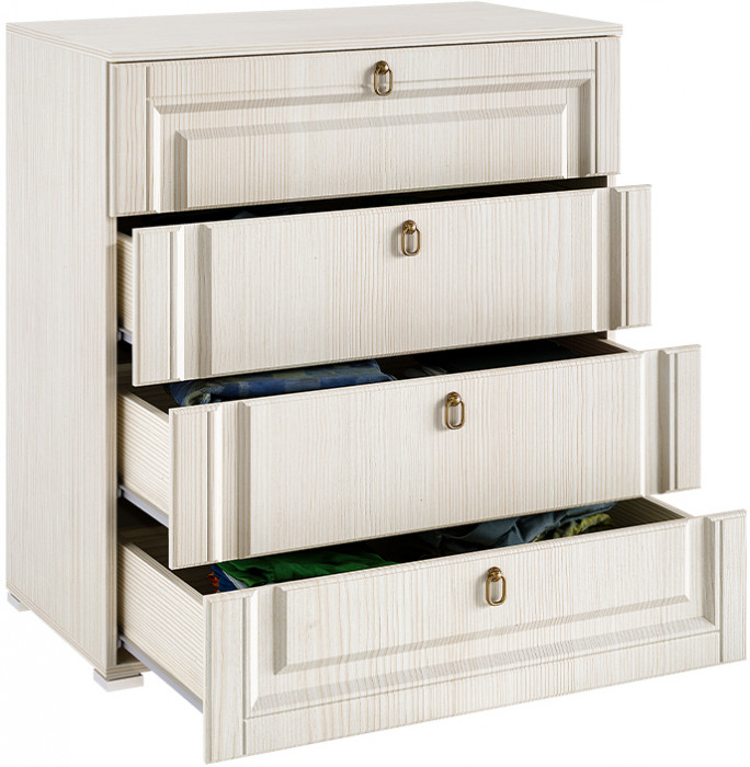 Комод "Престиж-1" с 4 ящиками - Сандал светлый