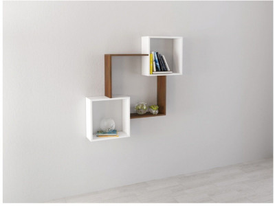 Полка навесная ПН-2 орех донской/белый