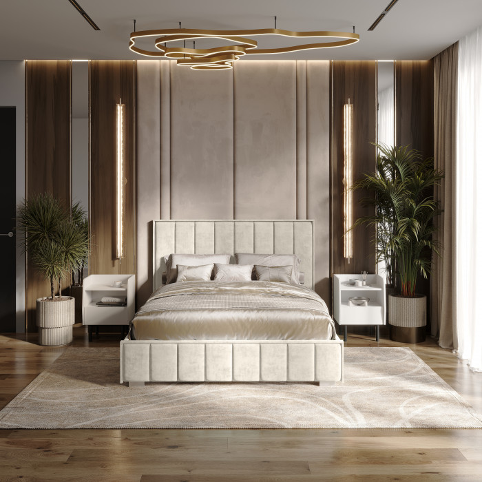 Кровать с подъемным механизмом Мирабель КР-11 (1,4м), Миндаль