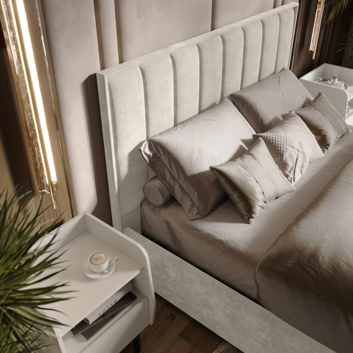 Кровать с подъемным механизмом Мирабель КР-11 (1,4м), Миндаль