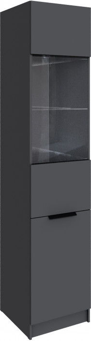 Шкаф Мадрид (0,5) с 2 фасадами, Графит серый