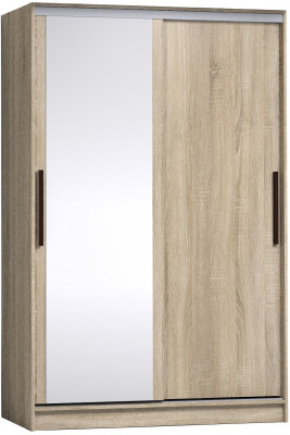 Шкаф-купе с зеркалом Стрике 1350 Сонома