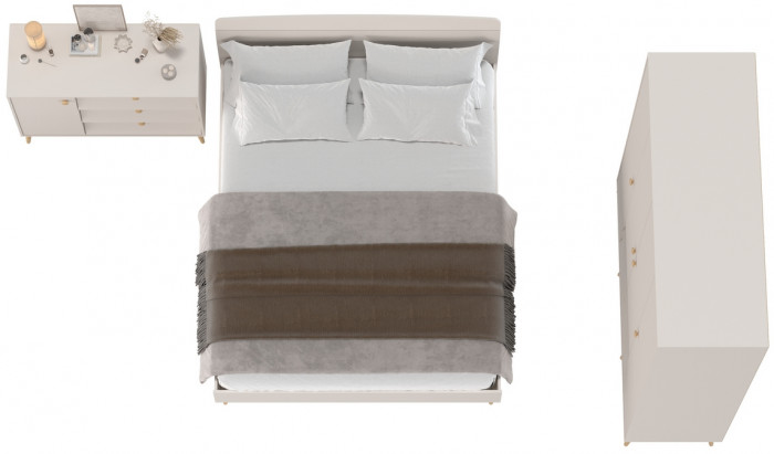 Афина Спальня 11-1600, кашемир серый