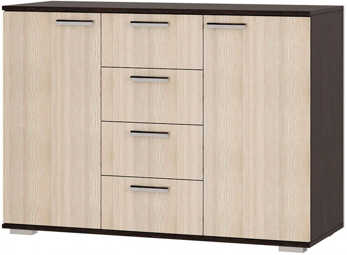 Комод "Стандарт №2" НЕВ (1200х828х460) венге/лоредо