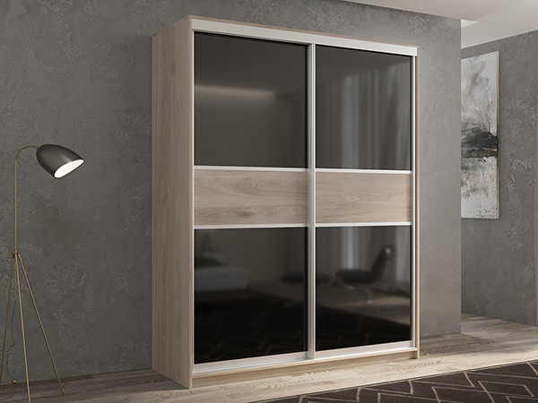 Шкаф-купе Кааппи 12 Кастелло Серый 120х45х230 см