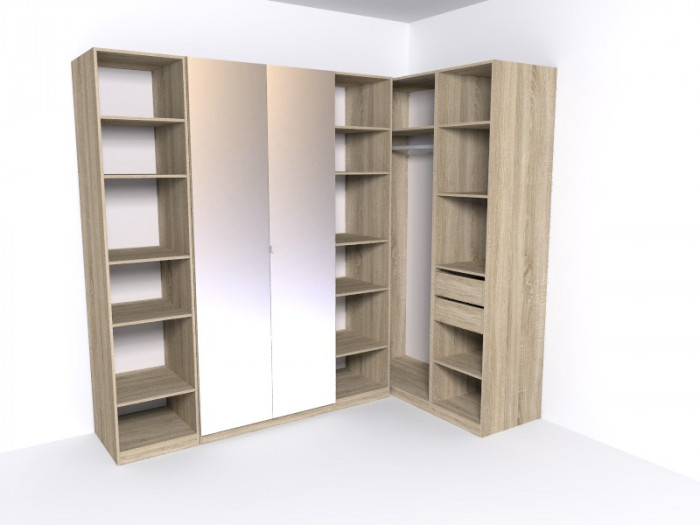 Гардеробная Рум. Комплект 3.2, дуб сонома
