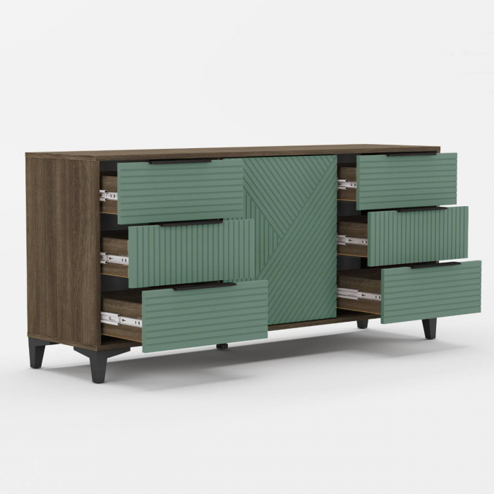 Модульная спальня Палау МДФ, Табак/Эвкалипт софт