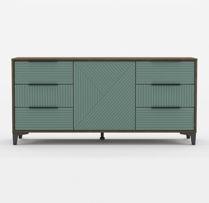 Модульная спальня Палау МДФ, Табак/Эвкалипт софт