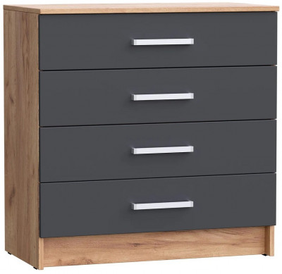 Мартина Комод 800 (Крафт / Графит)