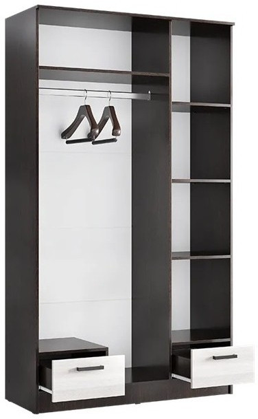 Адель Шкаф 1,2, Ясень шимо темный/светлый