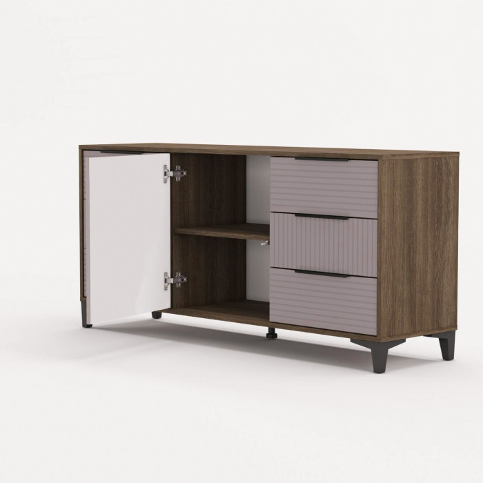 Модульная спальня Палау МДФ, Табак/Пыльная роза