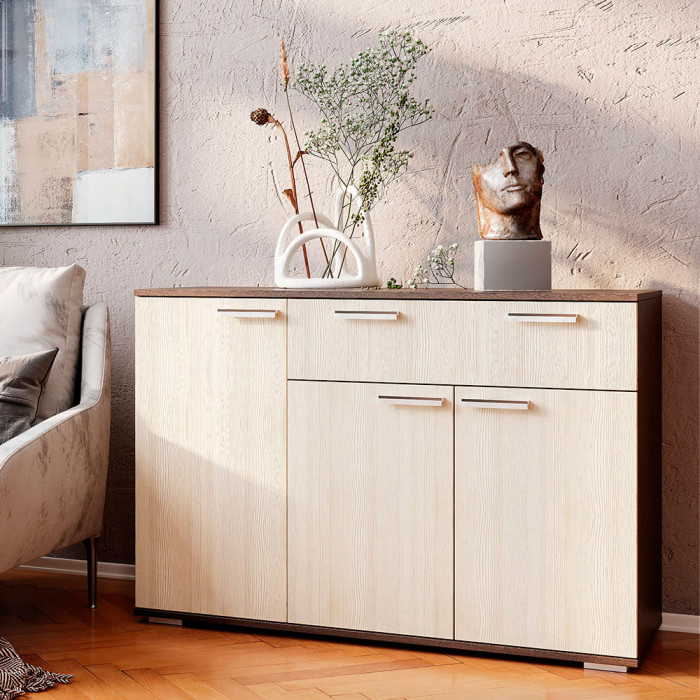 Комод "Стандарт №4" НЕВ (1200х828х460) венге/лоредо