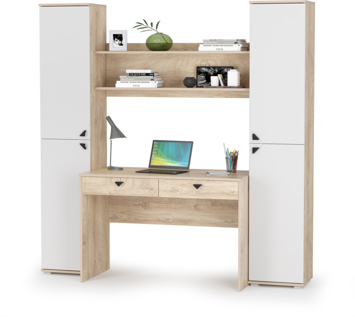 Бостон № 39, дуб эндгрейн элегантный/фасады МДФ милк рикамо софт