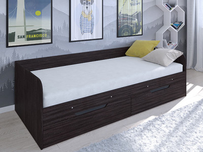 Кровать Астра одноярусная Венге/Венге