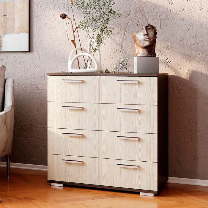 Комод "Стандарт №5" НЕВ (800х828х460) венге/лоредо