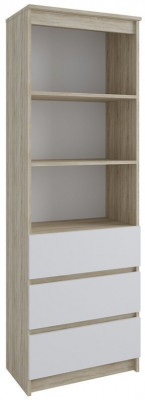 МС Мори Стеллаж МСТ 600.3, МП/4 Сонома/Белый