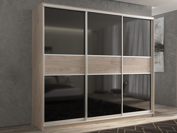 Шкаф-купе Кааппи 12 Кастелло Серый 210х45х230 см