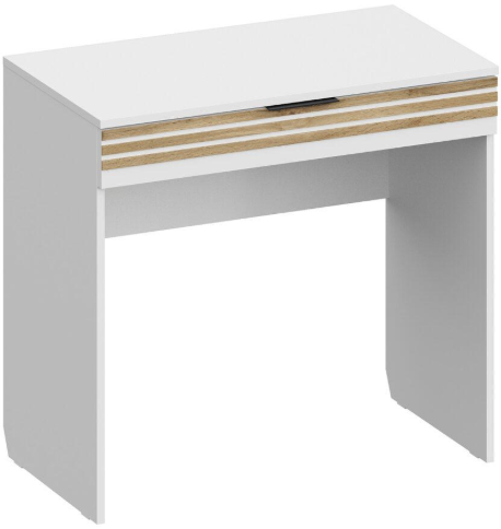 Туалетный столик с ящиком ТС-4101, Белый/Профиль МДФ Дуб вотан