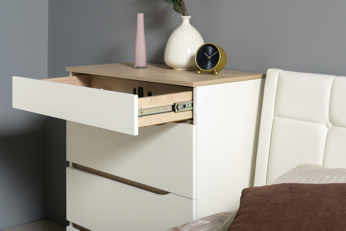 Муссон 13.97 Комод, белый/дуб эндгрейн элегантный