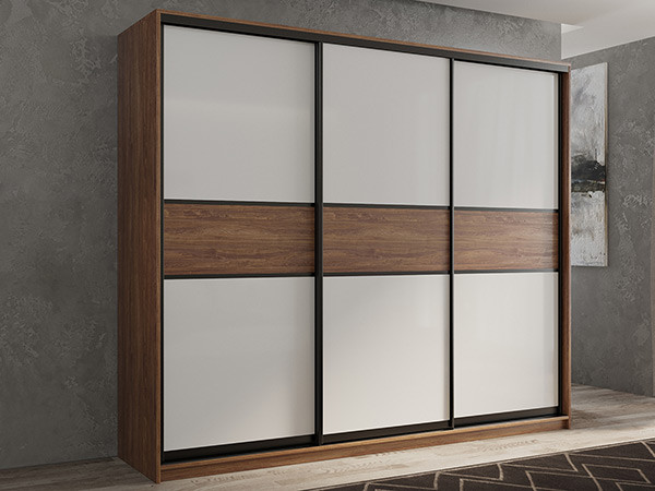 Шкаф-купе Кааппи 11 Морское Дерево Винтаж 180х45х230 см