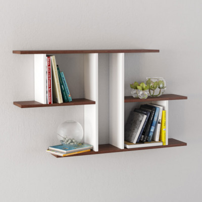 Полка навесная ПН-4 (1050*600*180) орех донской/белый