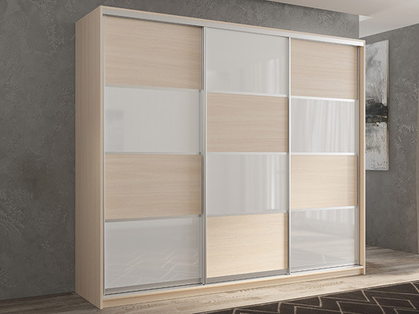 Шкаф-купе Кааппи 14 Дуб молочный 180х60х230 см