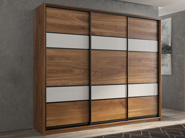 Шкаф-купе Кааппи 8 Кастелло Бренди 240х45х230 см