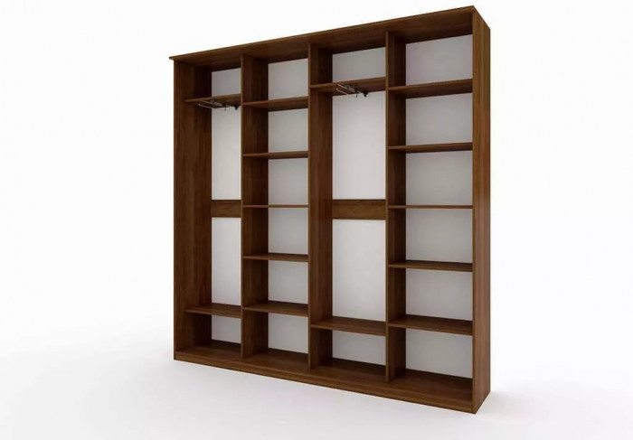 Шкаф купе Модерн 2362х450 4-х дверный 4-х секционный глухой венге