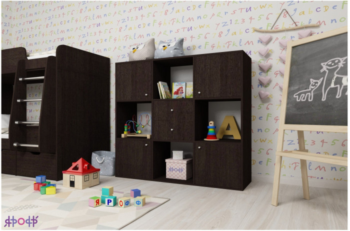 Стеллаж Джери (Венге/Венге)