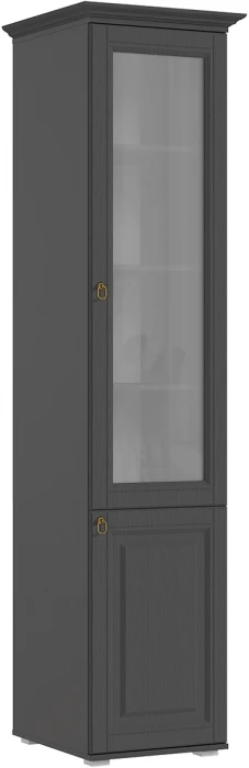 Престиж-1 Пенал со стеклом графит/графит структурный