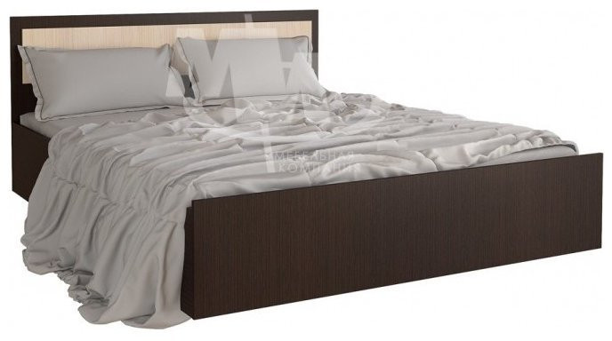 Фиеста Кровать 140, ясень шимо (Ясень шимо темный / светлый)