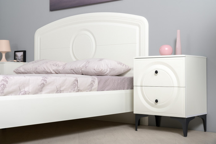 Валенсия Спальня № 31, ЛДСП белый шагрень/МДФ белый шагрень