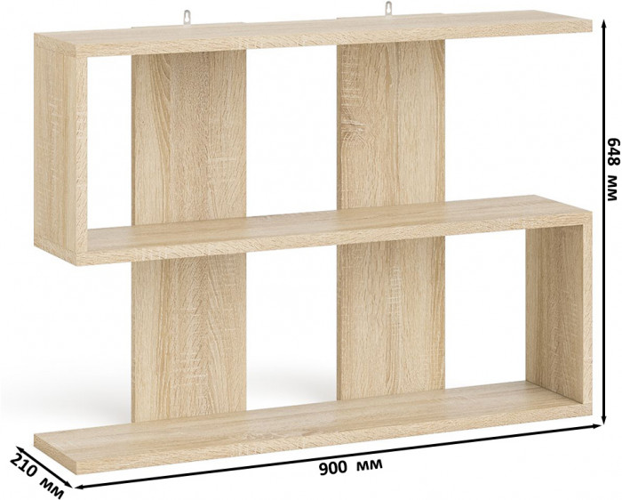 Мори компьютерный стол МС-1 правый + Пенал МШ400.1 + Полка 900, дуб сонома
