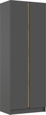 Келвин Шкаф 2-х створчатый (800) (Графит, Графит)