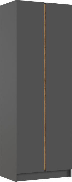 Келвин Шкаф 2-х створчатый (800) (Графит, Графит)