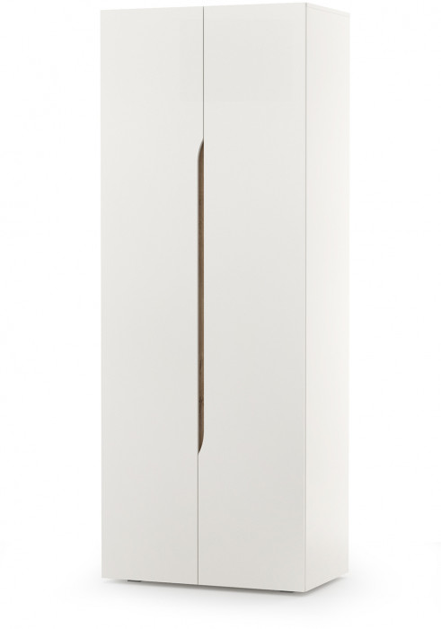 Муссон 13.198 Шкаф двухстворчатый + 13.97 Комод, белый/дуб эндгрейн элегантный