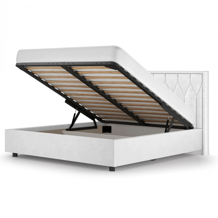 Кровать-10М с подъёмным основанием 1400 белая