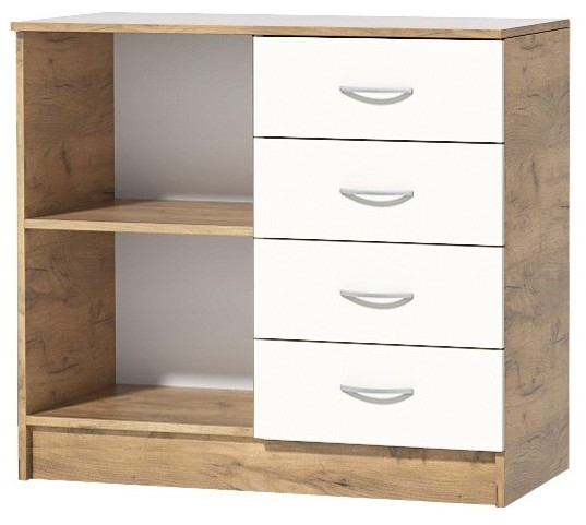 Модульная спальня Кэт-7 (композиция 6) (Крафт золотой / Миндаль)