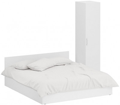Кровать 1800 + Пенал Стандарт, белый